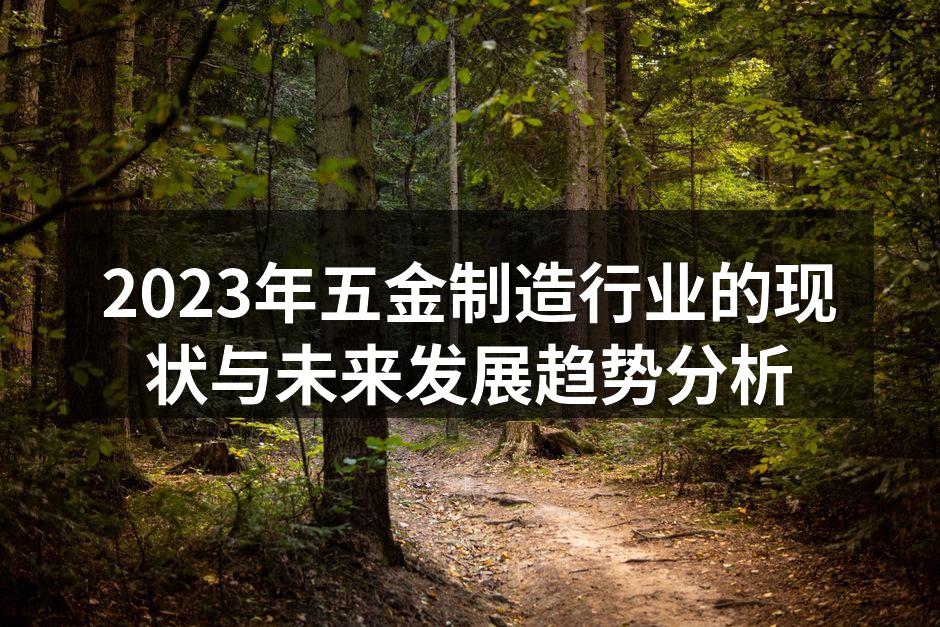 2023年五金制造行业的现状与未来发展趋