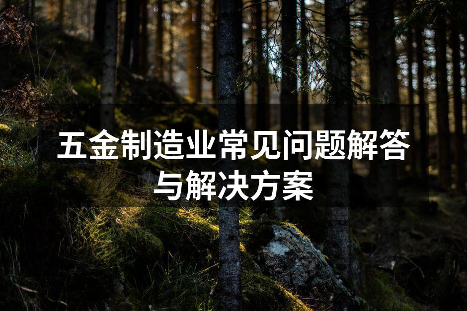 五金制造设备正在运转